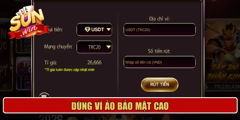 Dùng ví ảo bảo mật cao